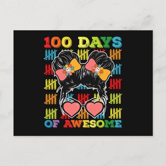 100 dagar med Fantastisk Messy, köp 100 dagar i sk Vykort (Framsida)