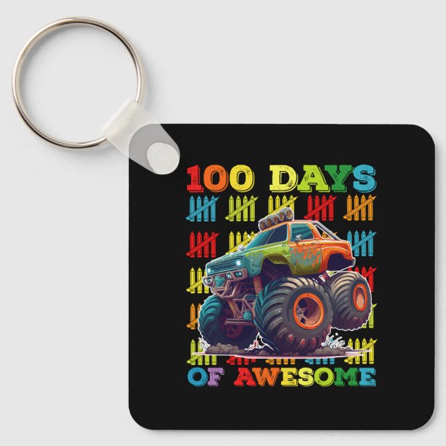 100 dagar med fantastisk monstertruck 100:e dagens nyckelring (Framsida)