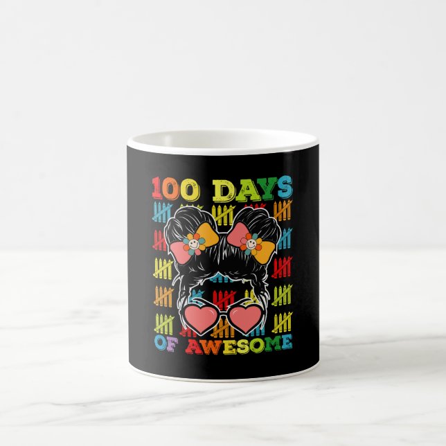 100 dagar med fantastisk rödig tofs 100:e skoldage kaffemugg (Center)
