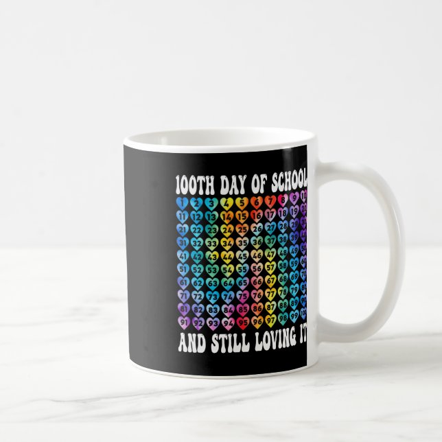 100 dagar med färgning av skolan 100 dagar kaffemugg (Höger)