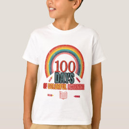 100 dagar med färgstarkt lärande: Roligt och utbil T Shirt