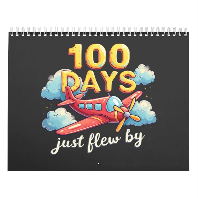 100 dagar med flygplansflygning 100 dagar i skolan kalender (Omslag)