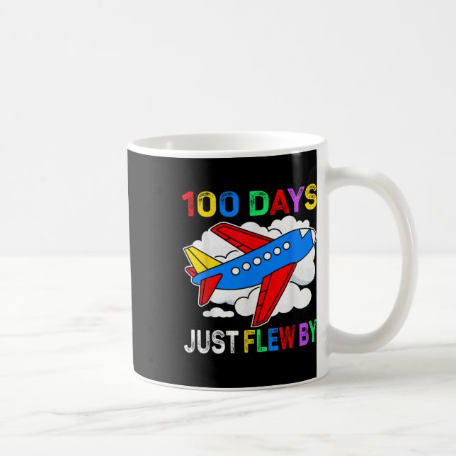 100 dagar med flygplansflygning 100 dagar kaffemugg (Höger)