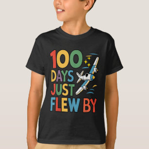 100 dagar med flygplansflygning 100 dagar t shirt