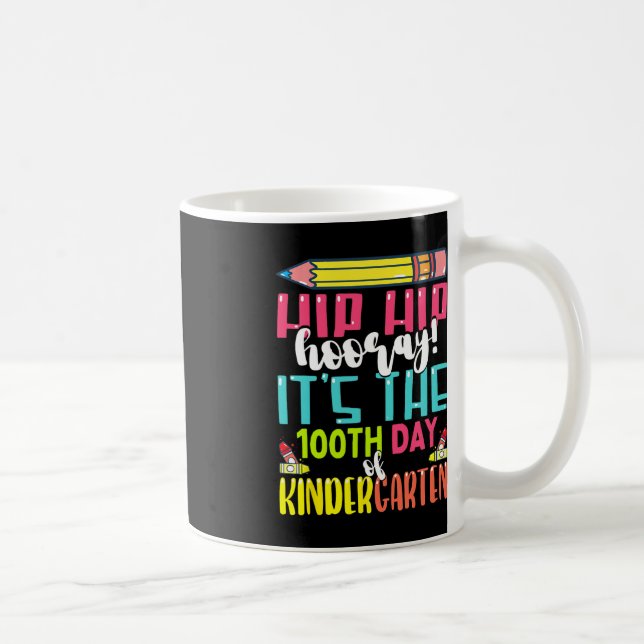 100 dagar med För barn Girls Boys Kindergarte Kaffemugg (Höger)