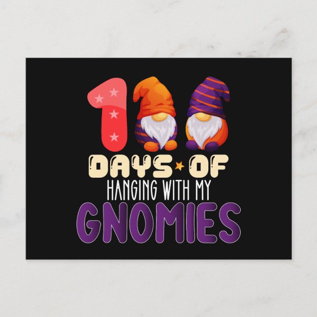 100 dagar med Gnomies School Vykort (Framsida)