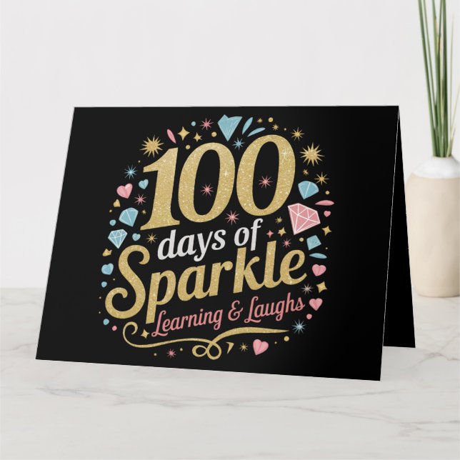 100 dagar med inlärning och Gnistra i skolan Kort (Framsida)