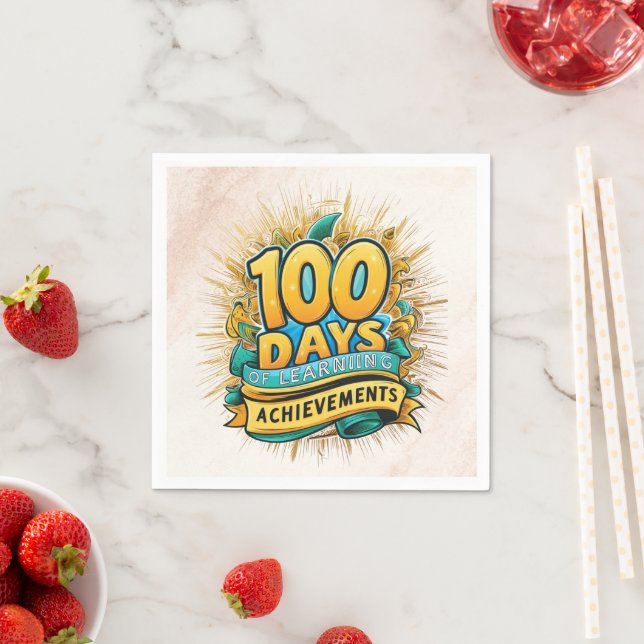 100 dagar med inlärningsresultat i Firande Pappersservett (Insitu)
