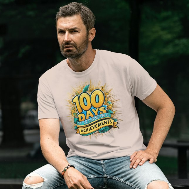 100 dagar med inlärningsresultat i Studenten T Shirt (Skapare uppladdad)