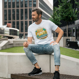 100 dagar med inlärningsresultat Roligt Studenten T Shirt
