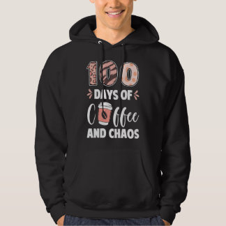 100 dagar med kaffe och kaos 100:e skoldagen T Hoodie
