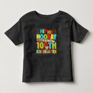 100 dagar med Kindergarten Colorful Cute Småbarn T Shirt