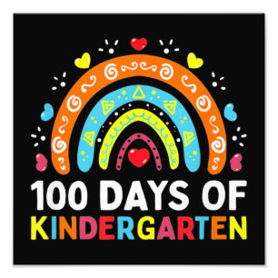 100 dagar med Kindergarten Fototryck
