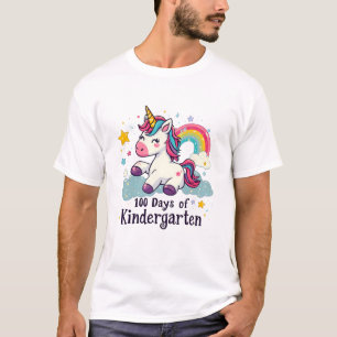 100 dagar med Kindergarten Magic Learning Unicorn T Shirt
