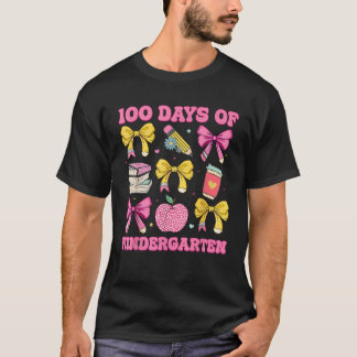 100 dagar med Kindergarten School Girls Coquette B T Shirt