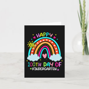 100 dagar med Kindergarten School Rainbow 100 daga Kort