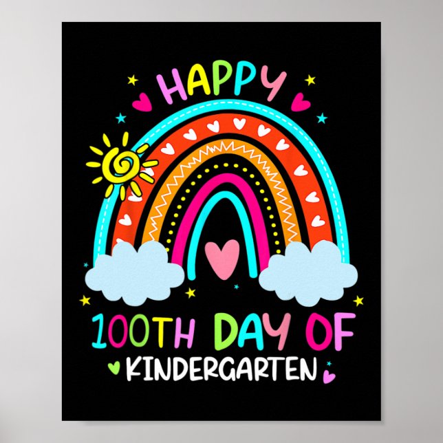 100 dagar med Kindergarten School Rainbow 100 daga Poster (Framsidan)
