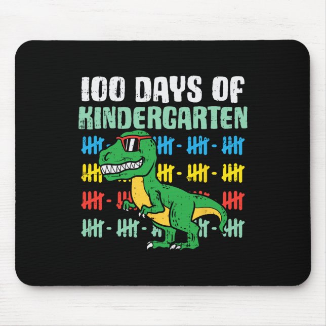 100 dagar med Kindergarten Trex Dinosaur 100 dagar Musmatta (Framsidan)