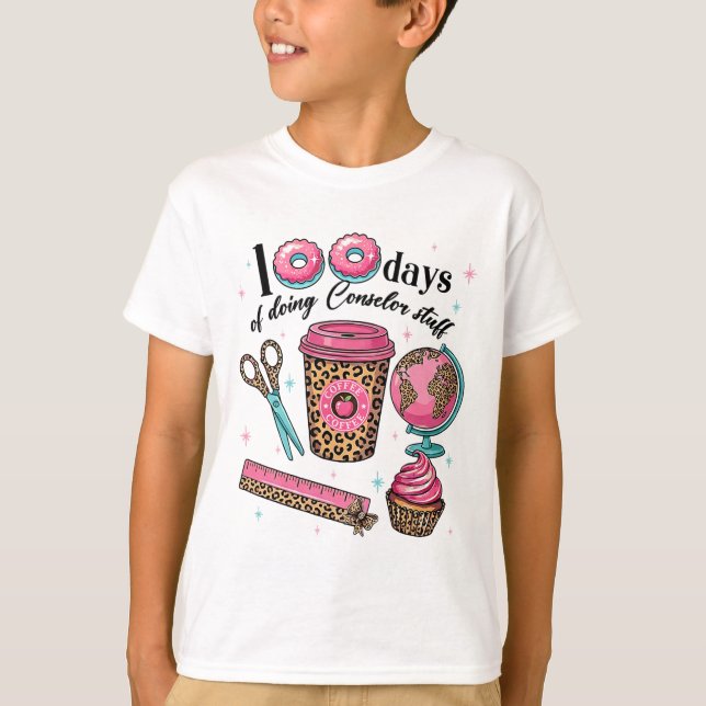 100 dagar med läraraktiviteter, Glad 100 dagar T Shirt (Framsida)