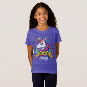 100 dagar med Magic Learning Cute Unicorn T Shirt