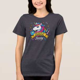 100 dagar med Magic Learning Cute Unicorn T Shirt