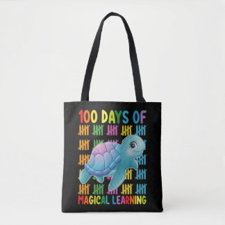 100 dagar med Magic Learning Turtle School Tygkasse