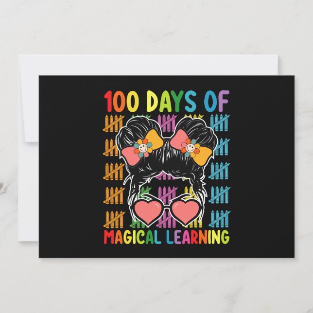 100 dagar med magiska inlärningsprogram, Bun Schoo Inbjudningar (Framsida)