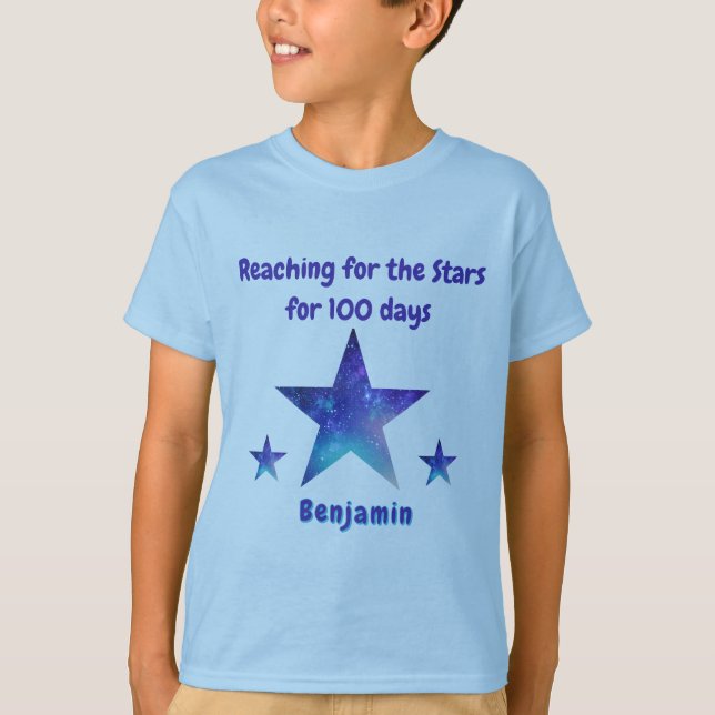 100 dagar med milstolpe i skolan T-Shirt (Framsida)