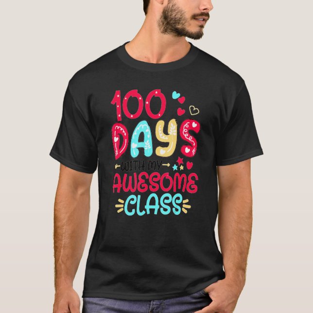 100 dagar med min 100-årsdag i Fantastisk-klass T Shirt (Framsida)
