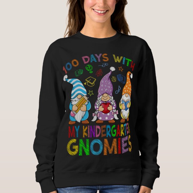 100 dagar med min Kindergarten Gnomes Virtuell Tea T Shirt (Framsida)
