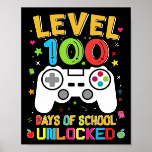 100 dagar med olåst spelår i skolan 100 dagar av S Poster