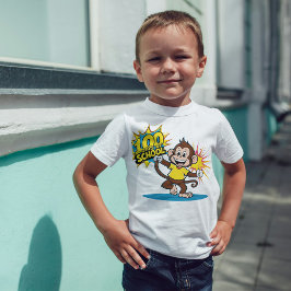 100 dagar med Roligt av Firande Monkey T Shirt
