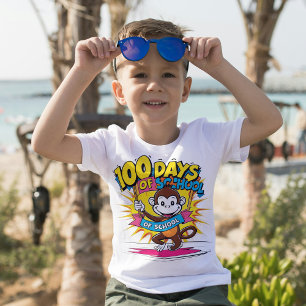 100 dagar med Roligt av  Firande Monkey T Shirt