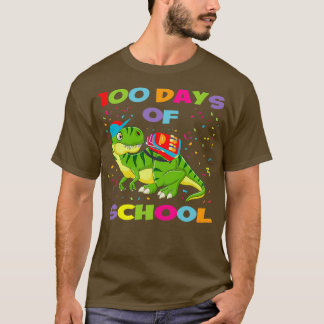 100 dagar med School Funny Dinosaur Trex T Shirt
