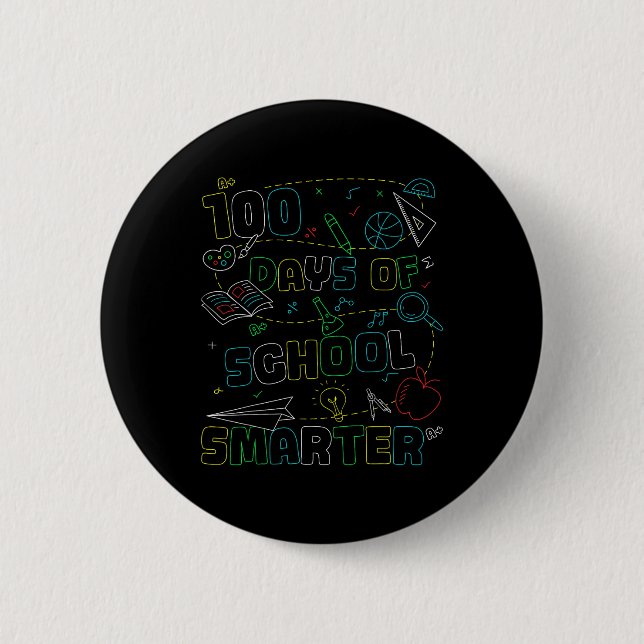 100 dagar med skola smartare Lycklig 100 dagar Knapp (Framsida)