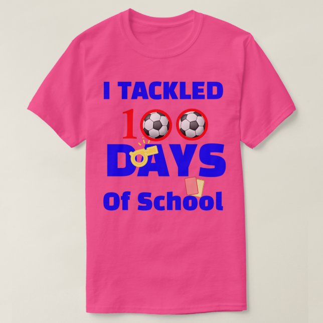 100 dagar med skolbarnsligt barn ger sig tillbaka  t shirt (Design framsida)