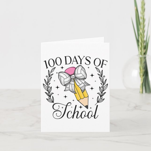 100 dagar med skolblyertspennan kort (Framsida)
