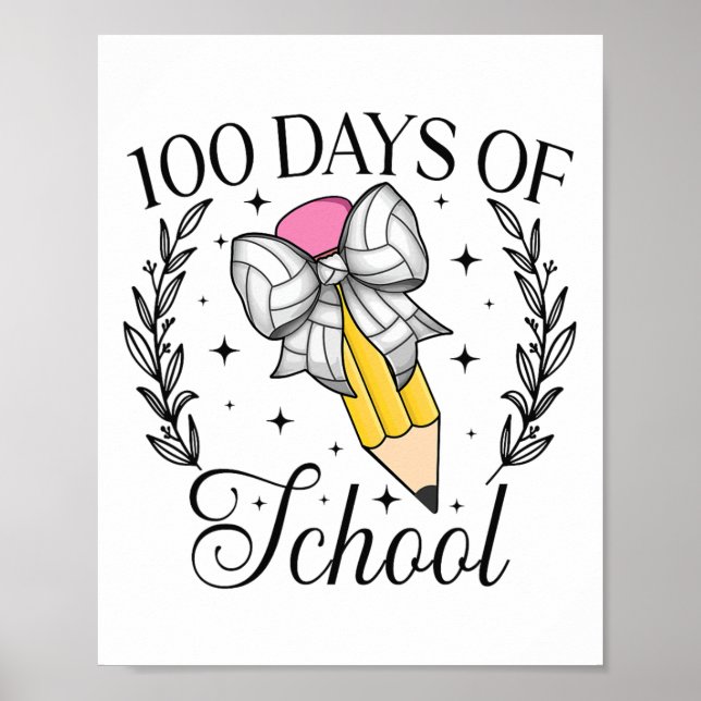 100 dagar med skolblyertspennan poster (Framsidan)