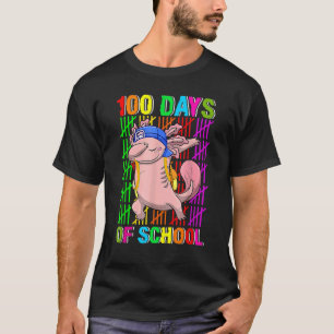 100 dagar med skolcute Axolotl Dabbing T Shirt
