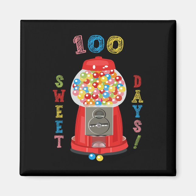 100 dagar med skoldesign 100 dagar med skolkamera magnet (Framsidan)