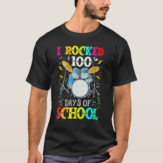 100 dagar med skoldiskmusik 1 t shirt (Framsida)