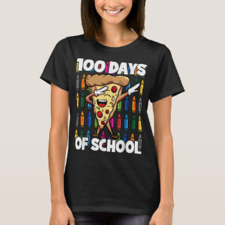 100 dagar med skoldoftning Pepperoni Pizza Slice T Shirt