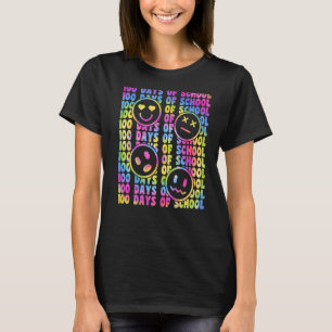 100 dagar med skolfärgade skollärare studerade t shirt