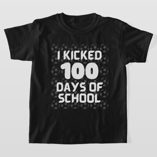 100 dagar med skolfotboll t shirt (Laydown)