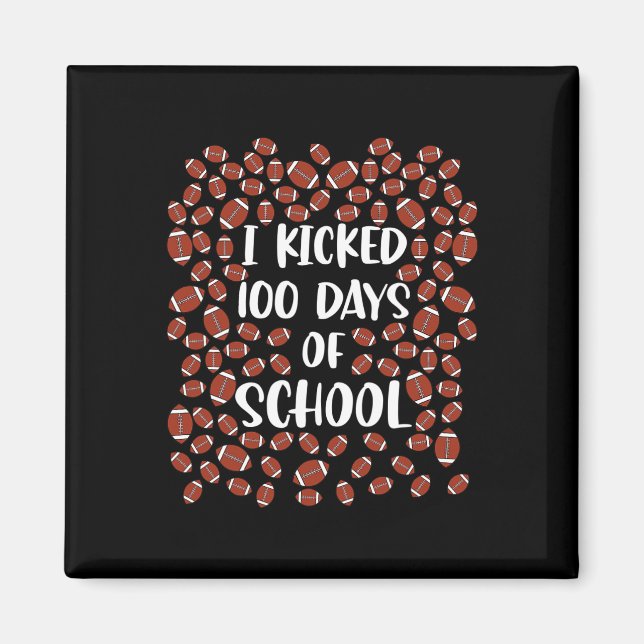 100 dagar med skolfotbollsspelare Student Magnet (Framsidan)
