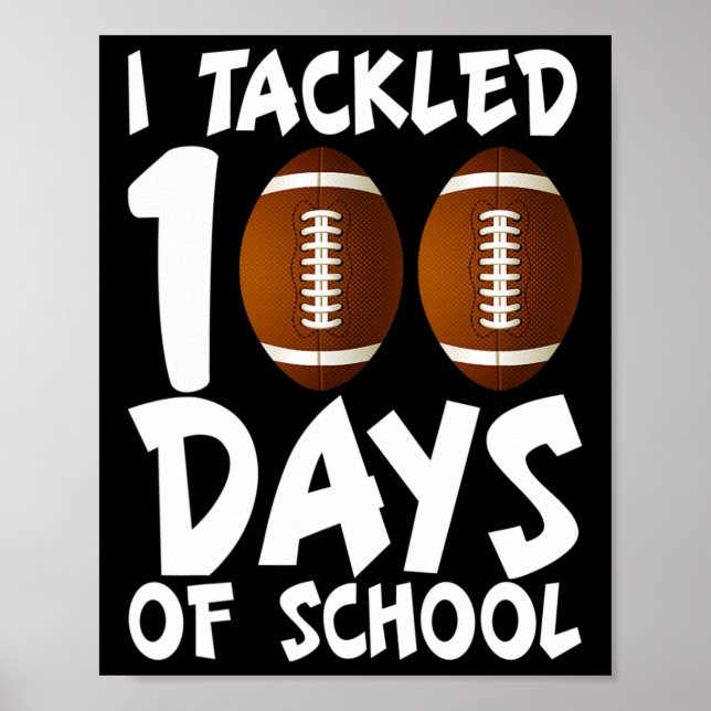 100 dagar med skolfotsporten 100 dagar poster (Framsidan)