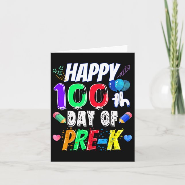 100 dagar med skolgåva 100 dagar med förk-lärare kort (Framsida)