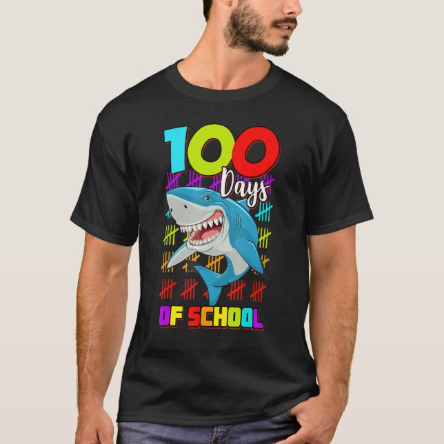 100 dagar med skolhajpojkar flickor 100 dagar Smar T Shirt (Framsida)