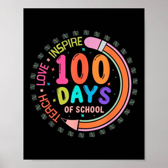 100 dagar med skolinspire i Kärlek 100 dagar Poster (Framsidan)