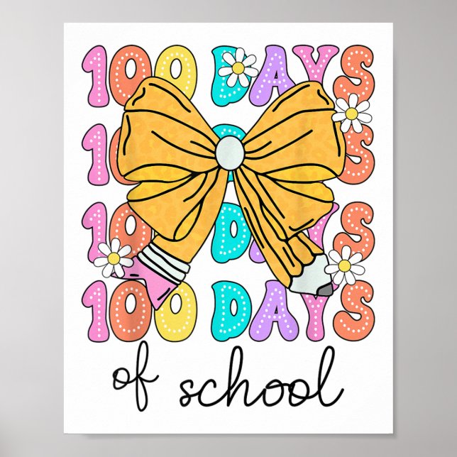100 dagar med skolkokvettefat 100 dagar skoldag poster (Framsidan)